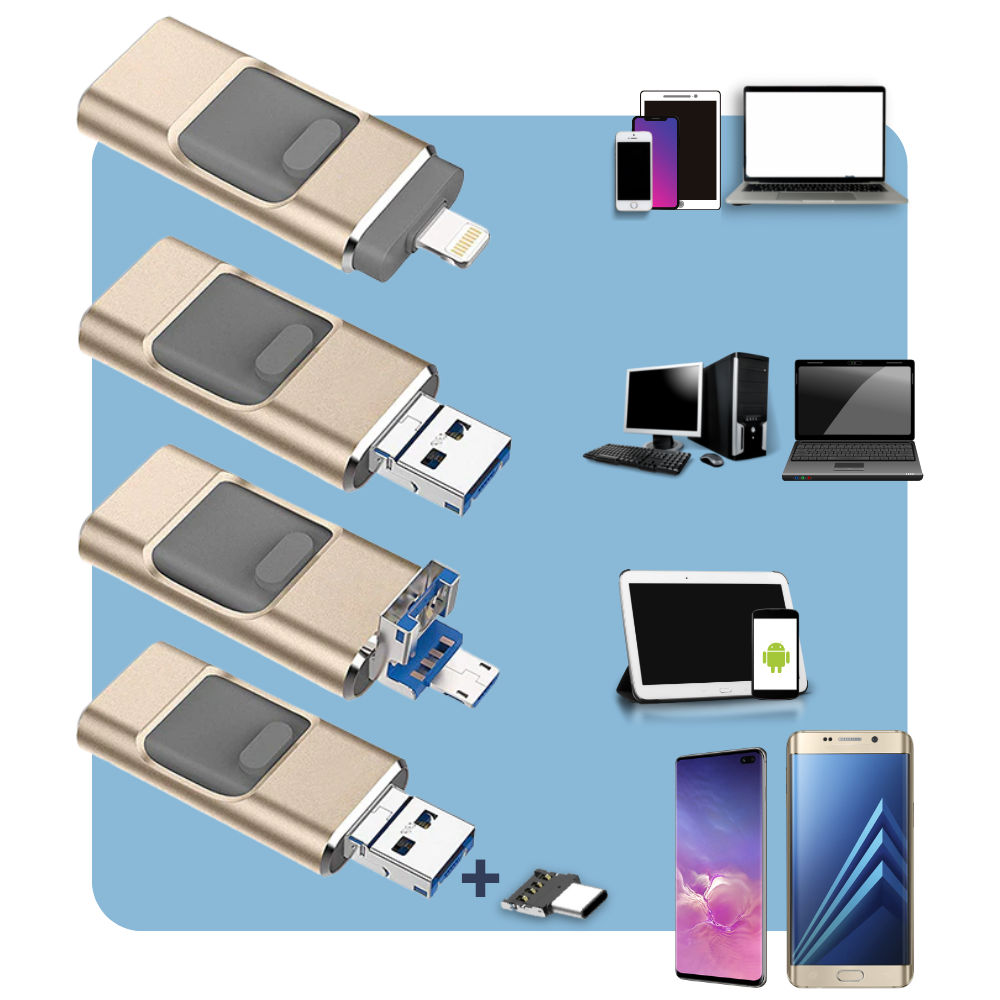 4 in 1 USB-flashdrive
