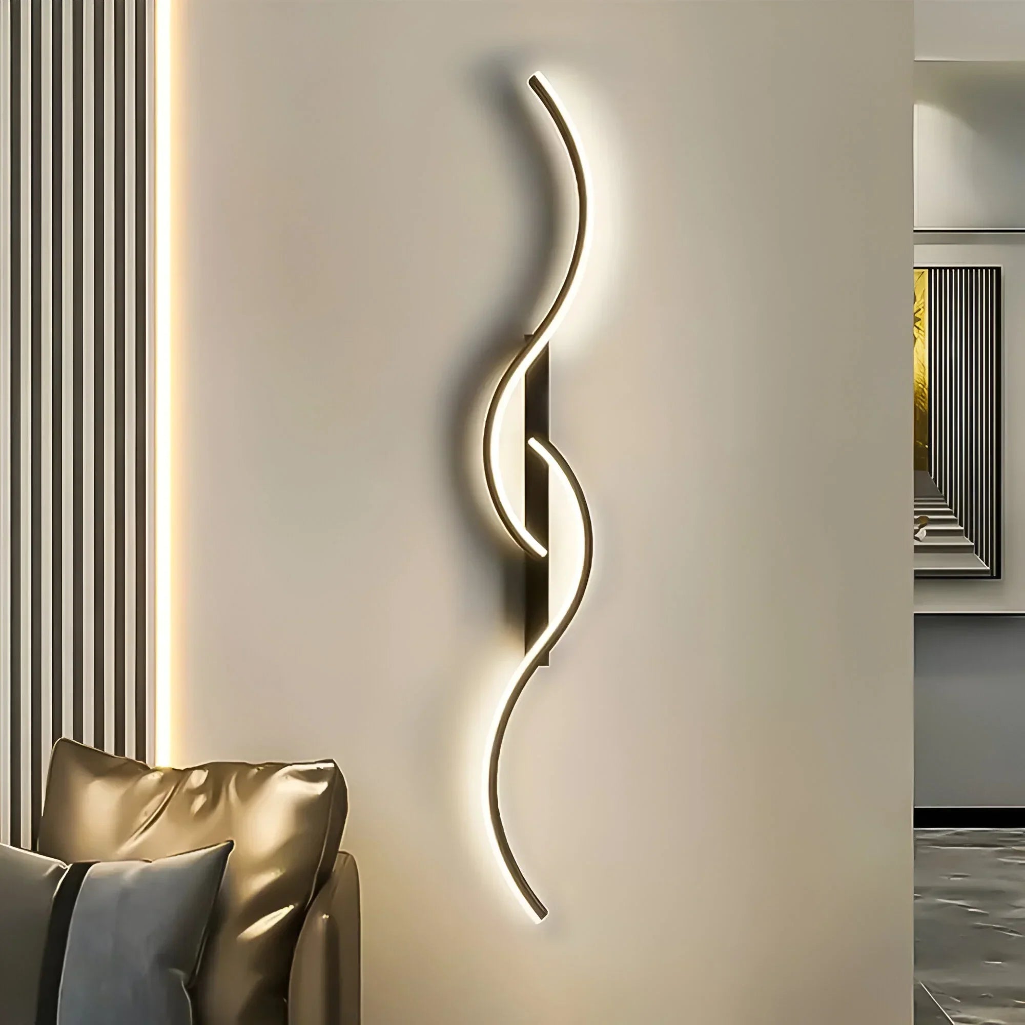 Moderne gebogen wandlamp voor binnenverlichting