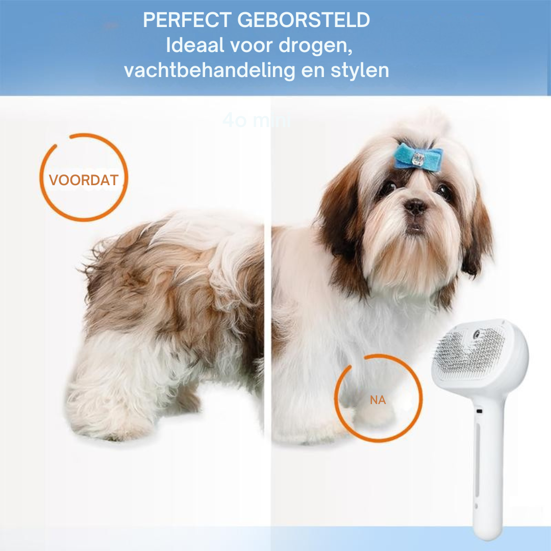 LuxPaws™ Verharing Verminderende Huisdierborstel | Vermindert haarverlies voor een schone omgeving