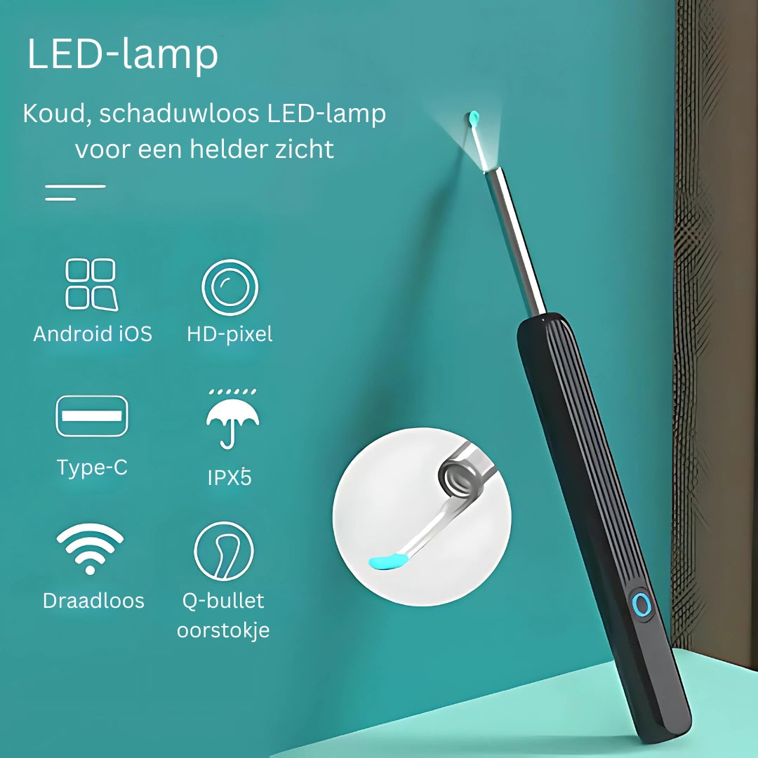 AureliaVision Luxe Oorreiniger | HD-camera voor een grondige oorreiniging