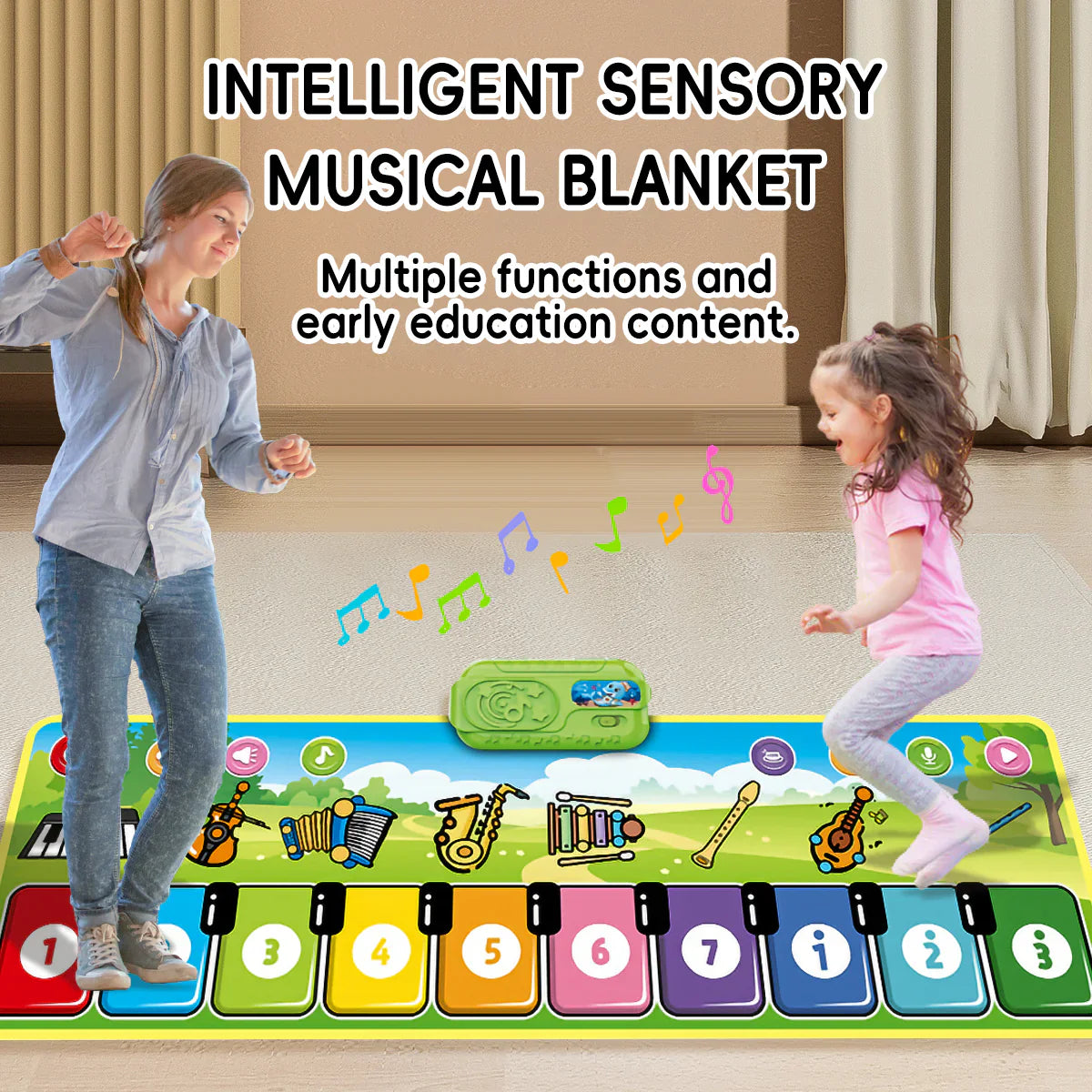 Interaktive Muzikale Dansspeelmat voor Kinderen