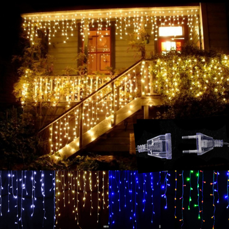 LED Kerstverlichting met IJspegels en Sterrenhemel – Lichtgordijn voor Buiten