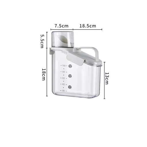 FreshSeal Pro | Transparante Voedselveilige Graanopslagdispenser