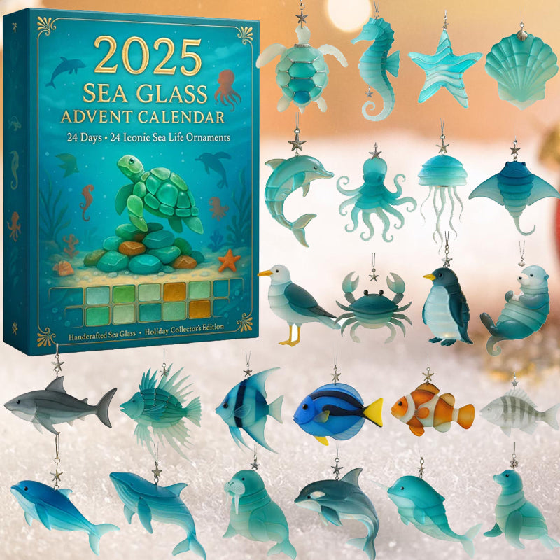 ShellSpark Adventskalender 2025 | Ontdek dagelijkse verrassingen met milieuvriendelijke zee-glaskunstschatten!