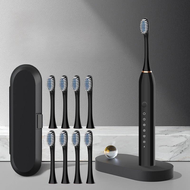 GlowSmile Sonic Tandenborstel – Oplaadbaar met 5 Modi en 8 Borstels