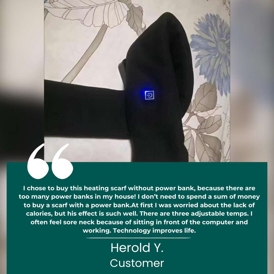 Verwarmde Nekwarmer – Elektrische Verwarmde Sjaal voor Winter