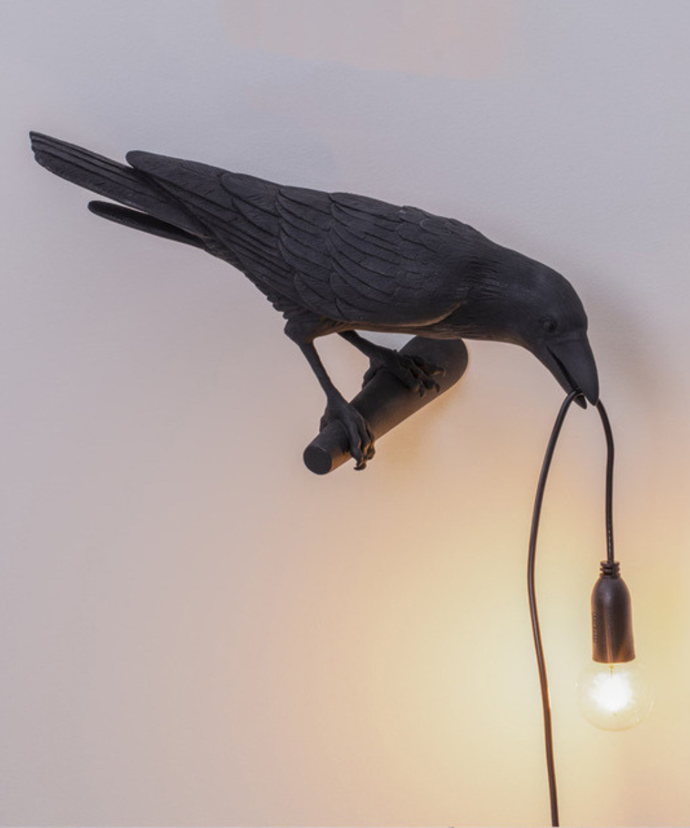 Deko-Kraaienlamp - Unieke tafellamp in vogelontwerp
