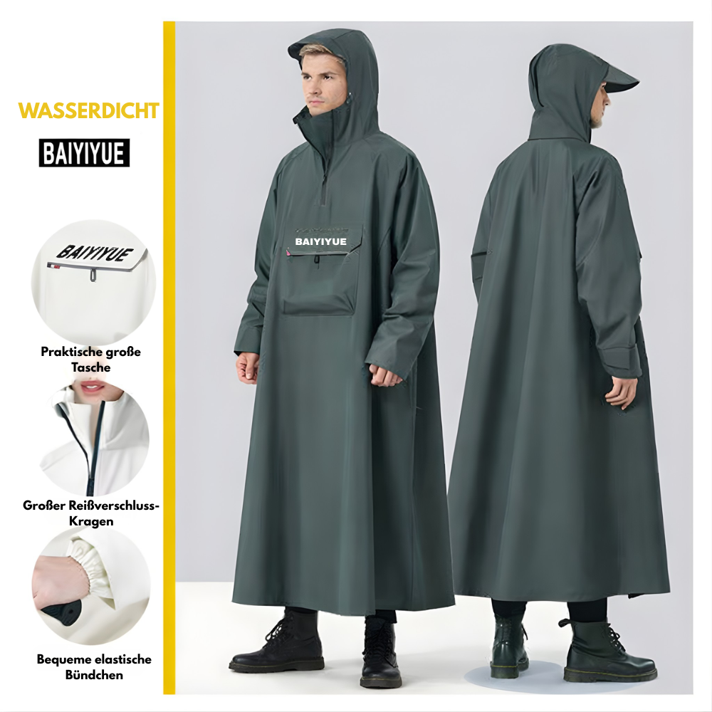 Waterdichte Lange Regenjas | 50% KORTING