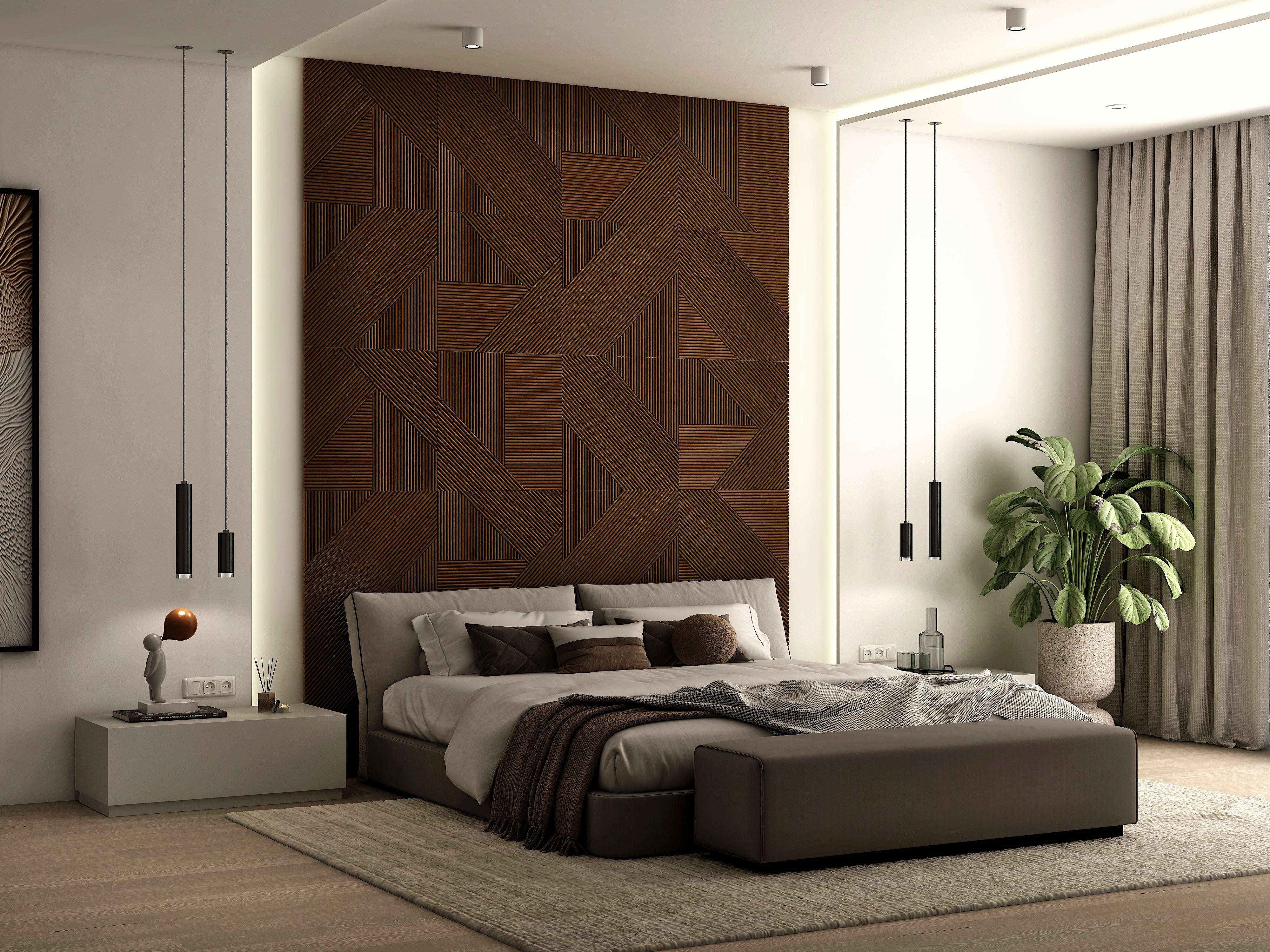 Moderne Massief Houten Paneel