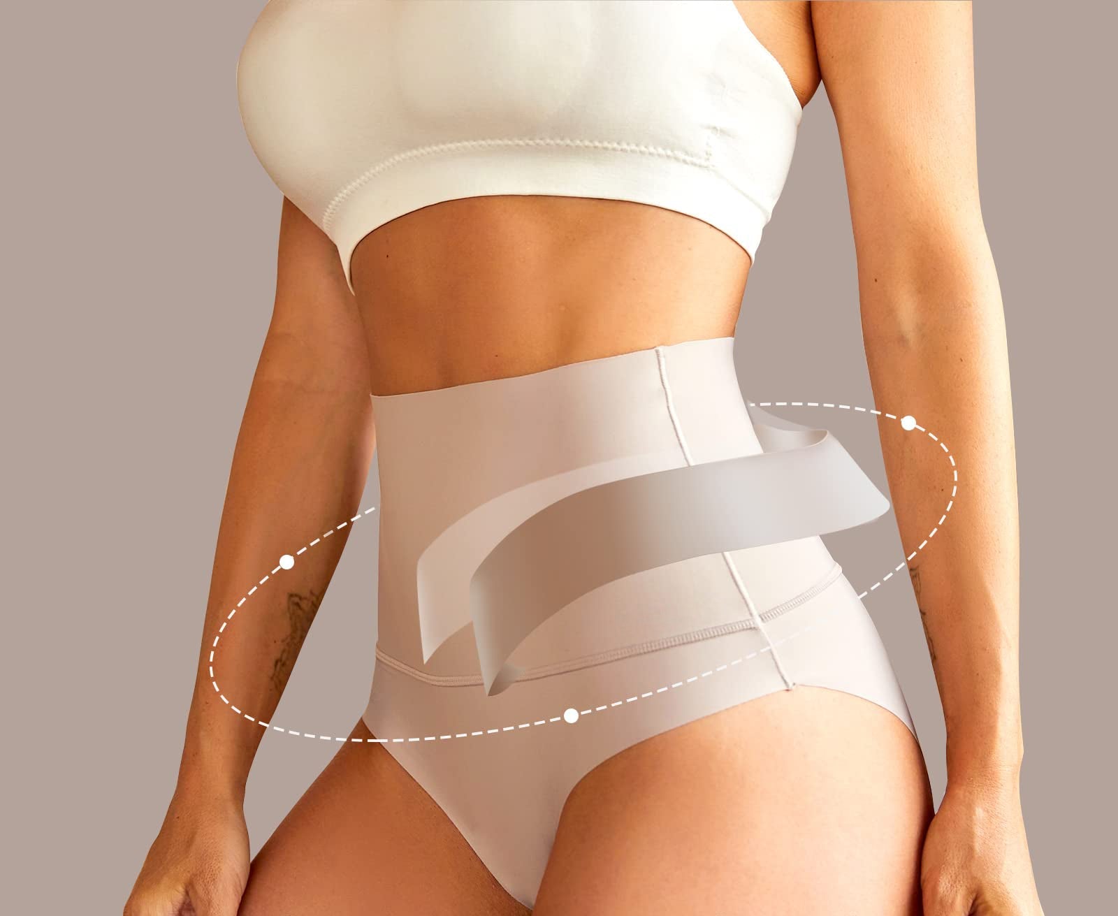 LuxeSilhouette 5-Pack Hoge Taille Slipjes | Perfecte buikcontrole voor een slanker figuur