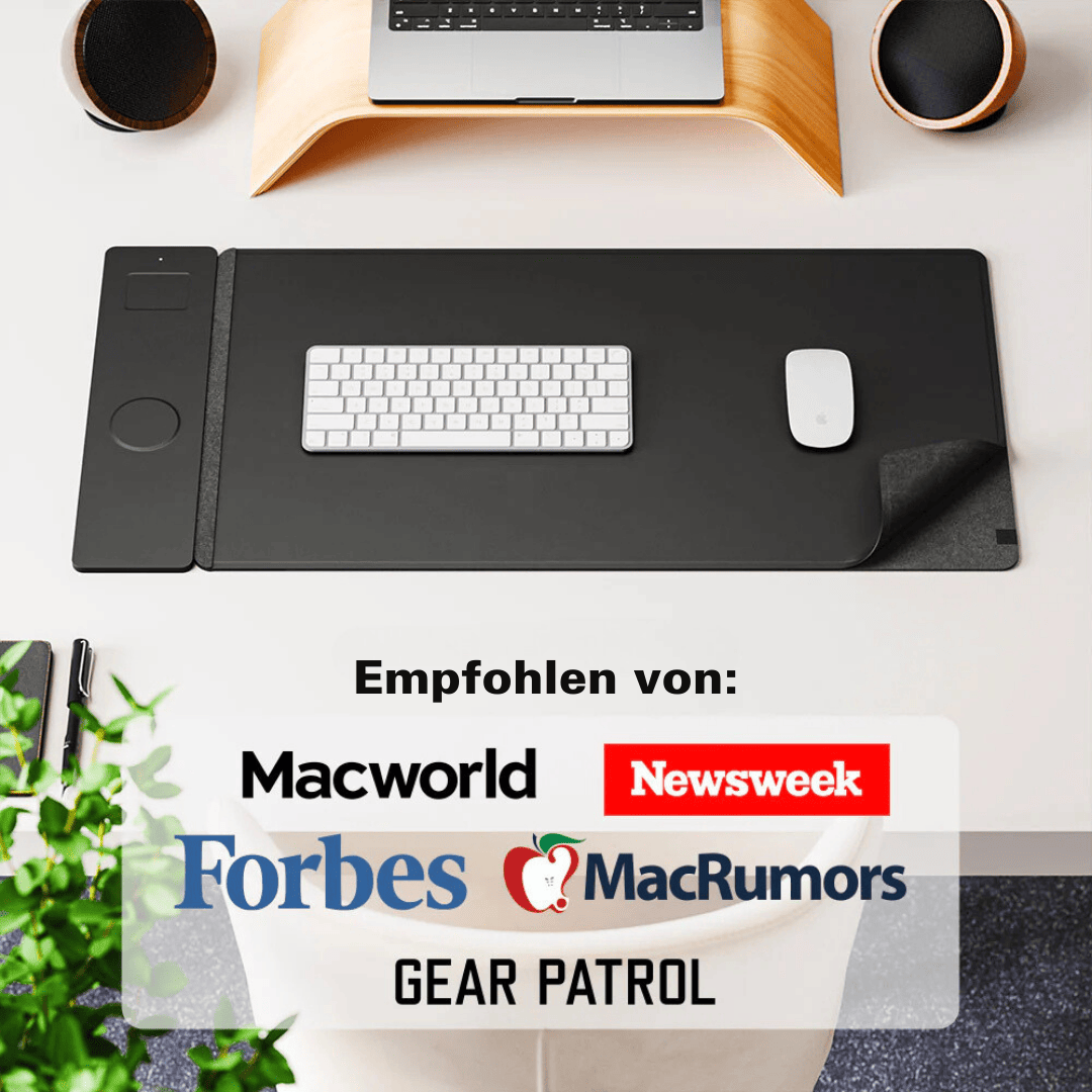 MagCharge 3-in-1 Magnetische Draadloze Oplaadmuismat | opladen, werken en oplichten