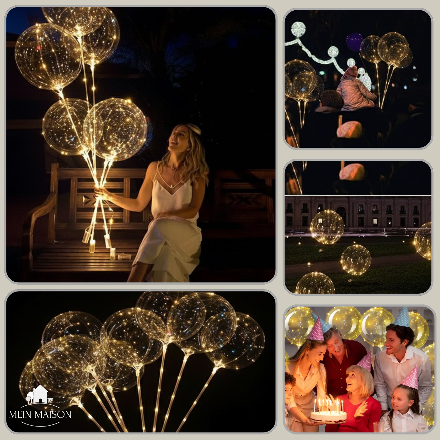 5+5 GRATIS | PartyGlow – Verlicht elk feest met warme, herbruikbare LED-luchtballonstralingslicht