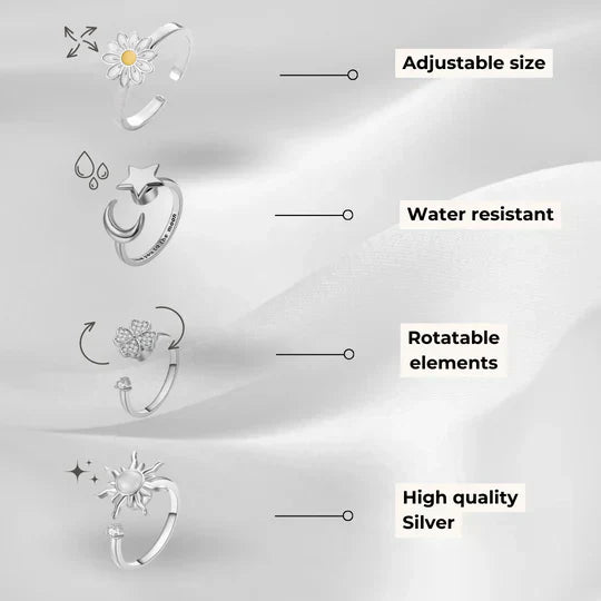 CalmRing Nua - Stijlvolle Ring voor Stress en Angst