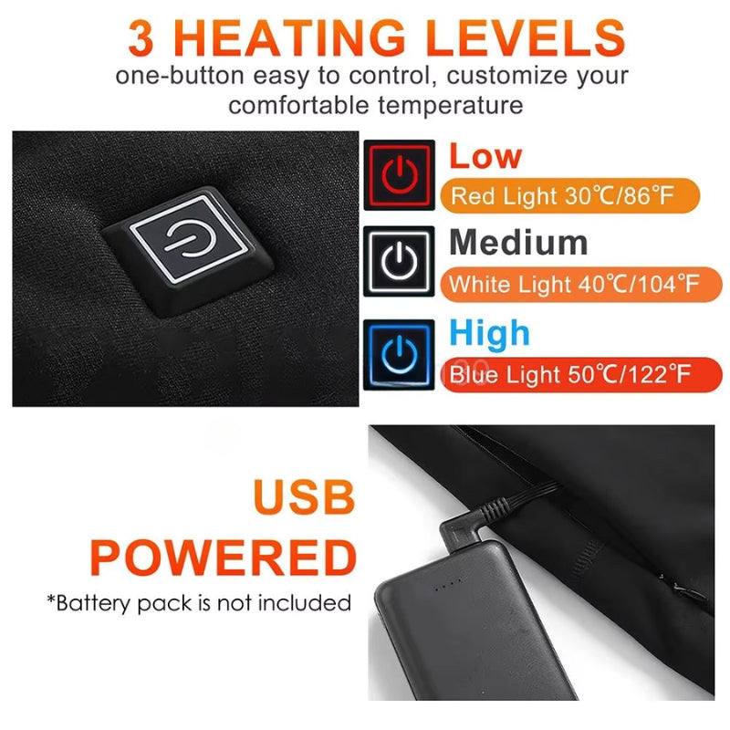 Verwarmende Onderkleding | Oplaadbare Thermo-Basislaag | Unisex