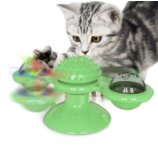 Katzenspeelgoed WhirlMiez | Windmolen spel & Krabstation in één | Tandverzorging & Interactief | Van TPR | 16×7,5×7 cm