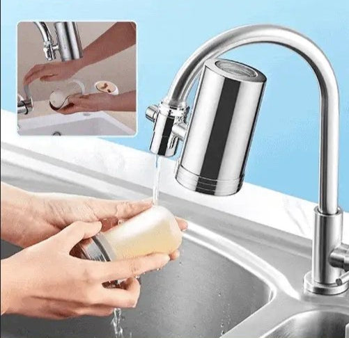 AquaLuxe Installatievrije Roestvrijstalen Waterzuiveraar | Verfijnde waterfiltratie voor een puur huishouden