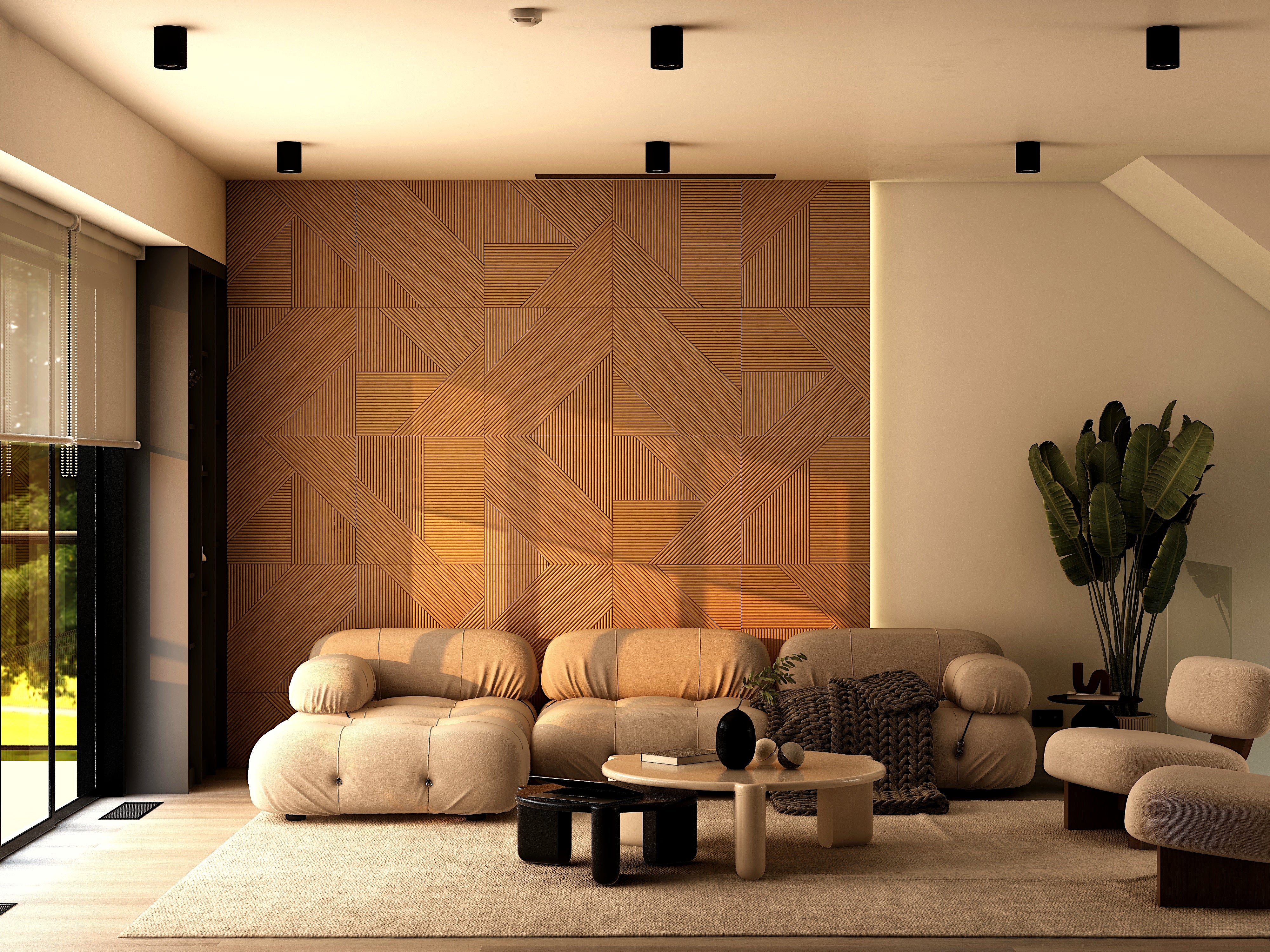 Moderne Massief Houten Paneel