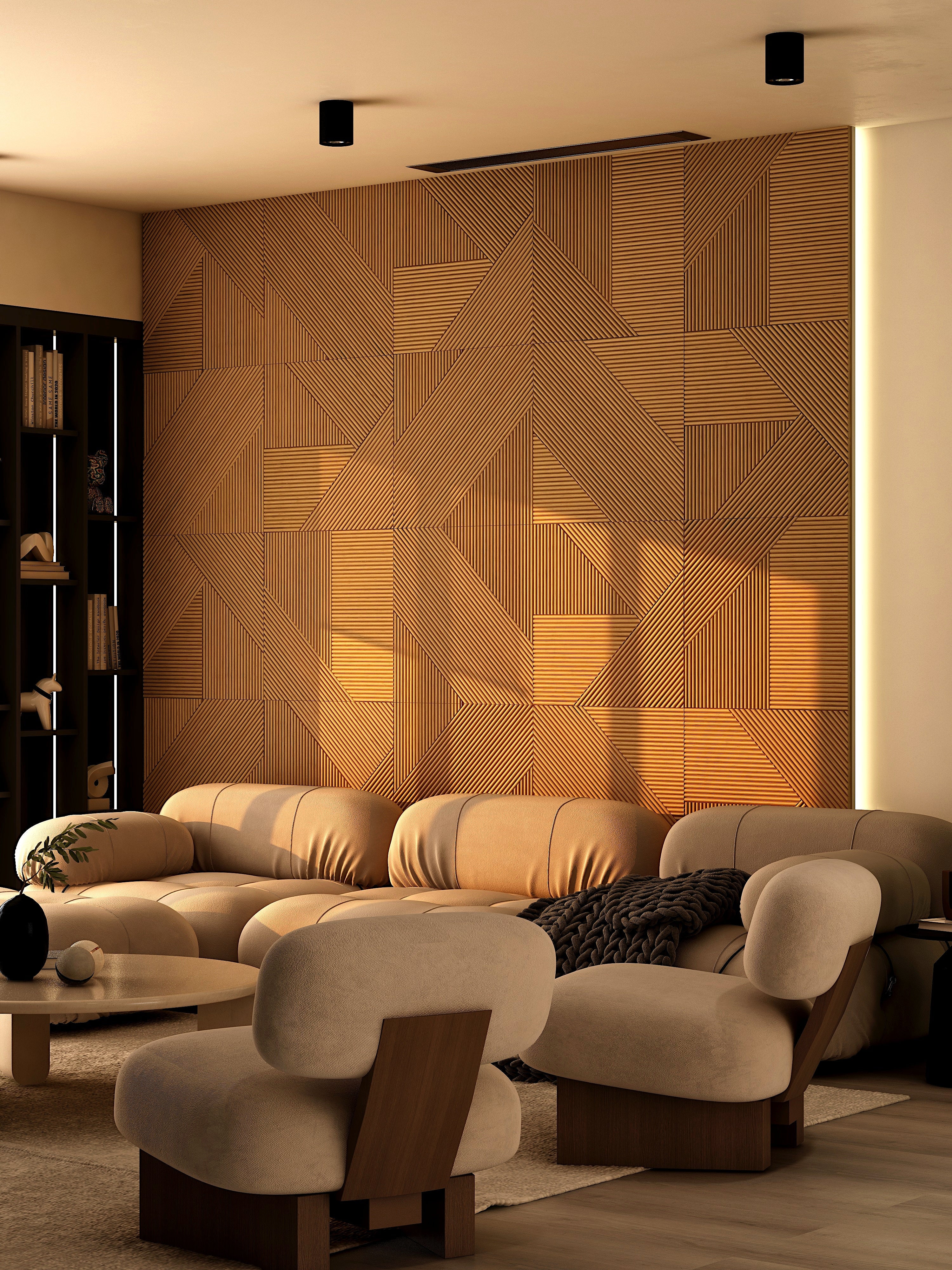 Moderne Massief Houten Paneel