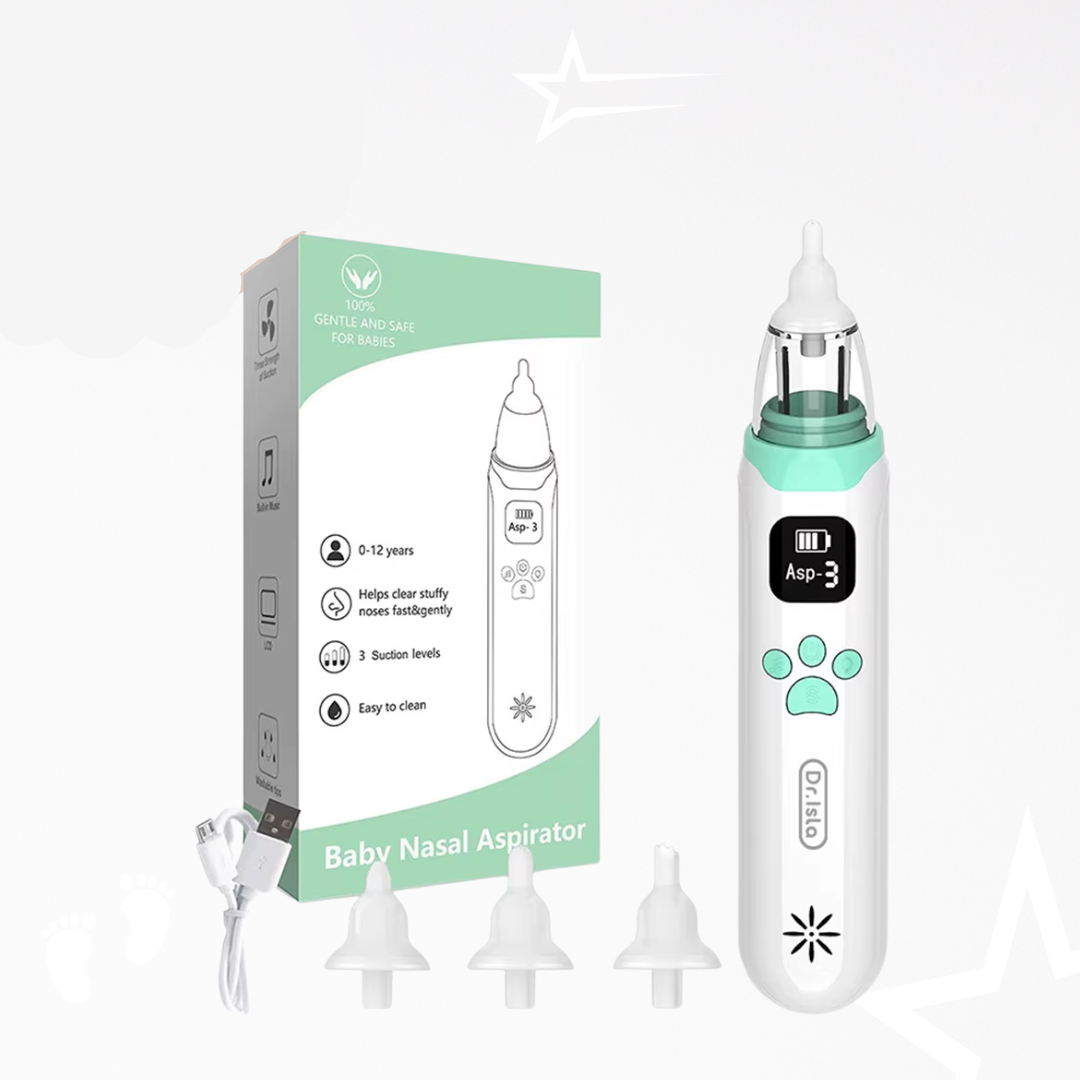 BooBliss Luxe Elektrische Neuszuiger | Zachte reiniging voor blije, gezonde baby's