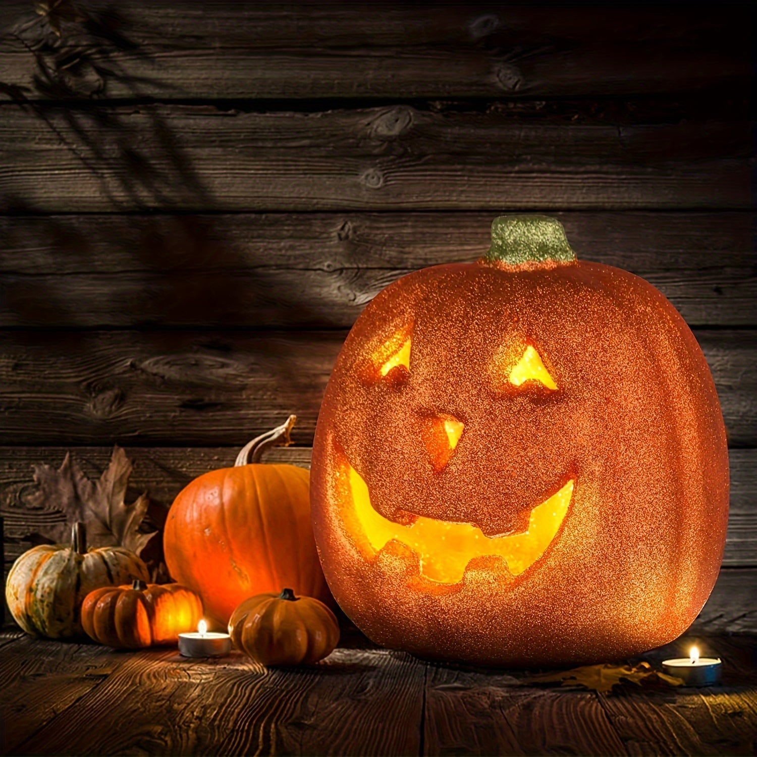 Gloeiende Lichtgevende Jack O'Lantern Halloween Decoratie | Op Batterijen