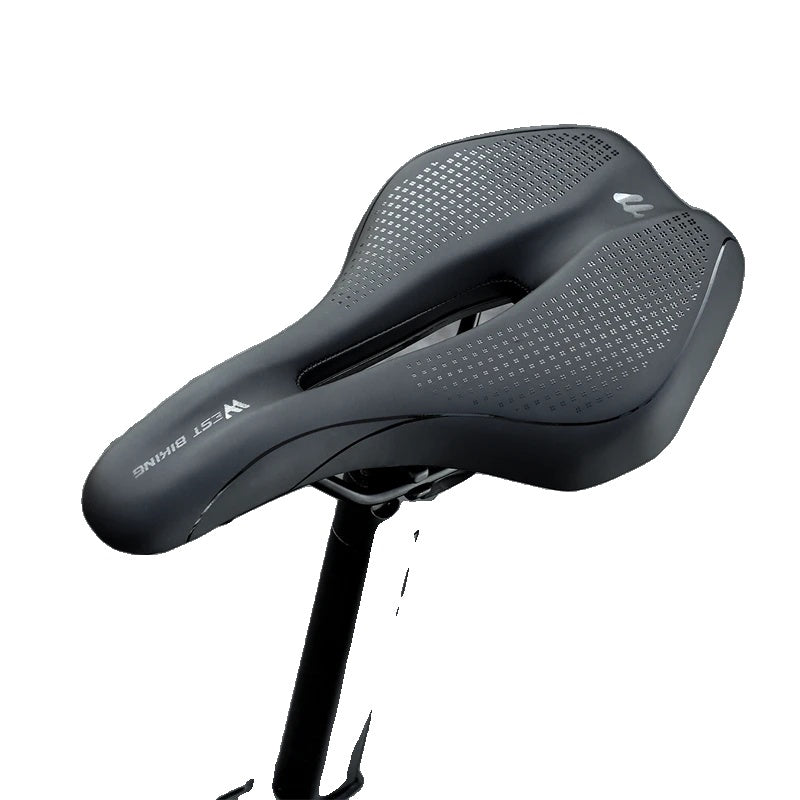 Schokbestendige Fietszadel - Comfortabele Fietsstoel met Antislip Leren Kussen voor Mountainbikes en Racefietsen