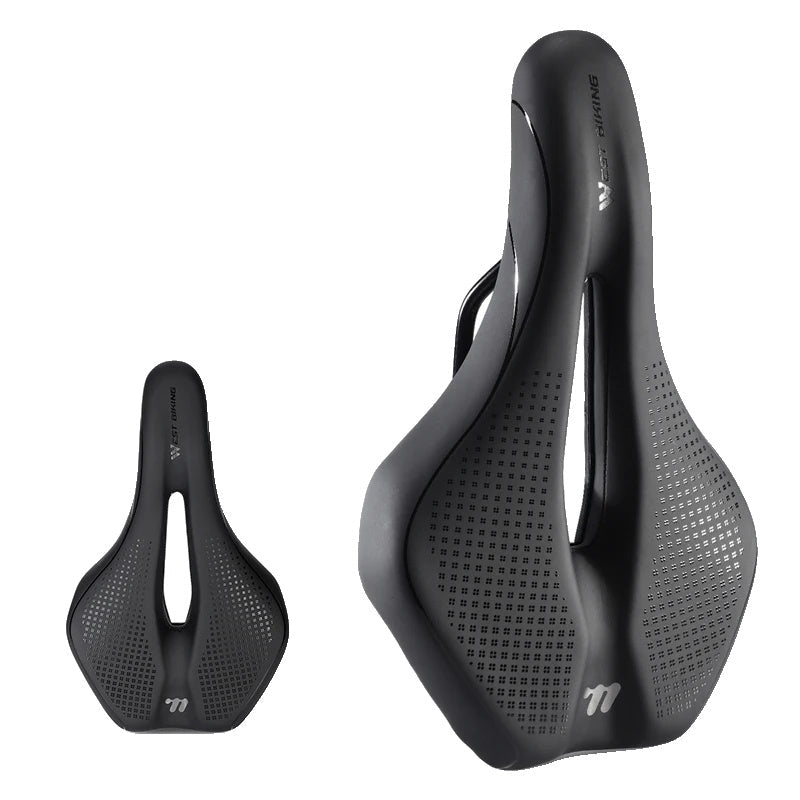Schokbestendige Fietszadel - Comfortabele Fietsstoel met Antislip Leren Kussen voor Mountainbikes en Racefietsen