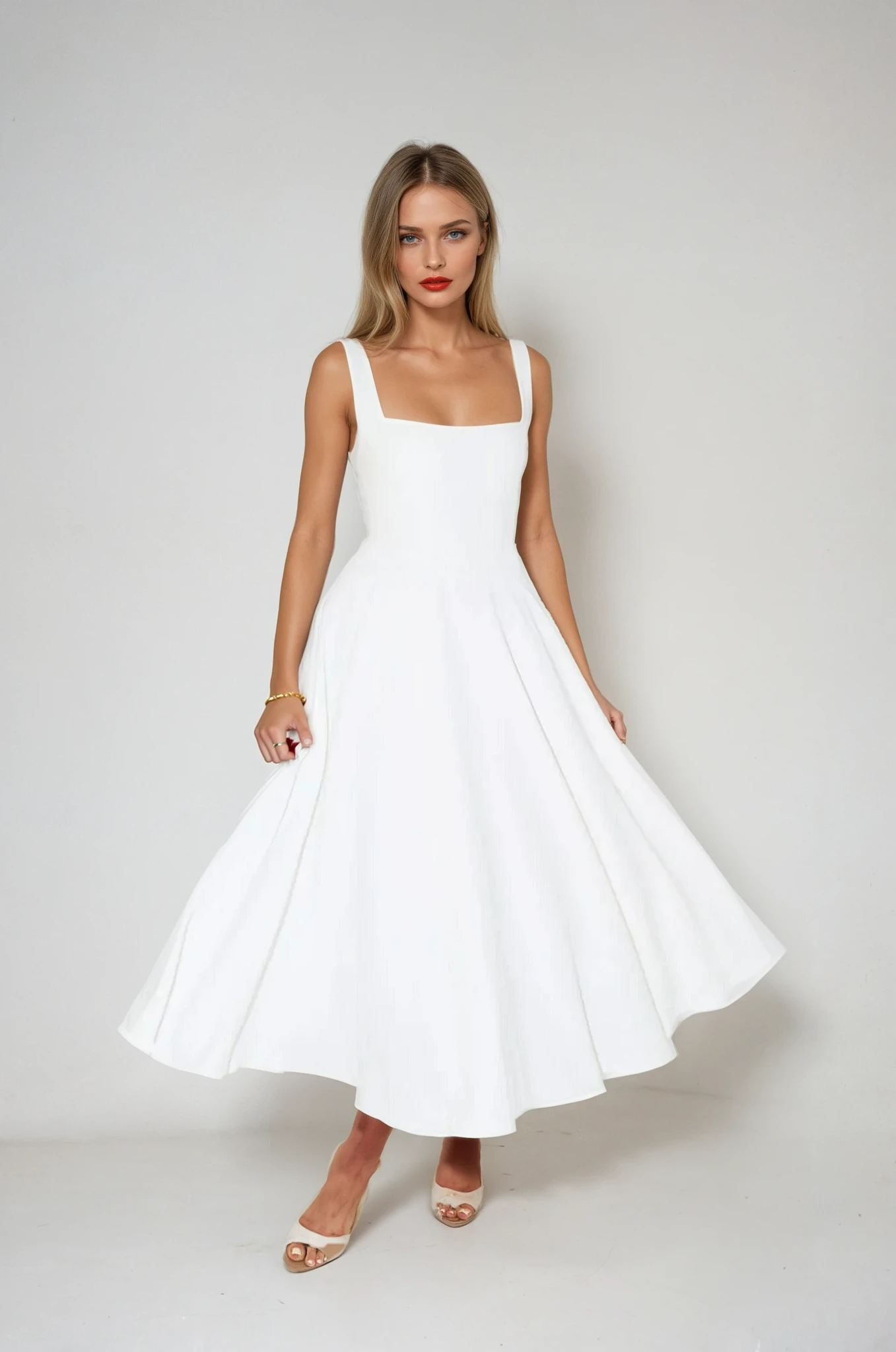 Celeste Couture Midi-jurk | Elegante cocktailjurk voor een tijdloze stijl