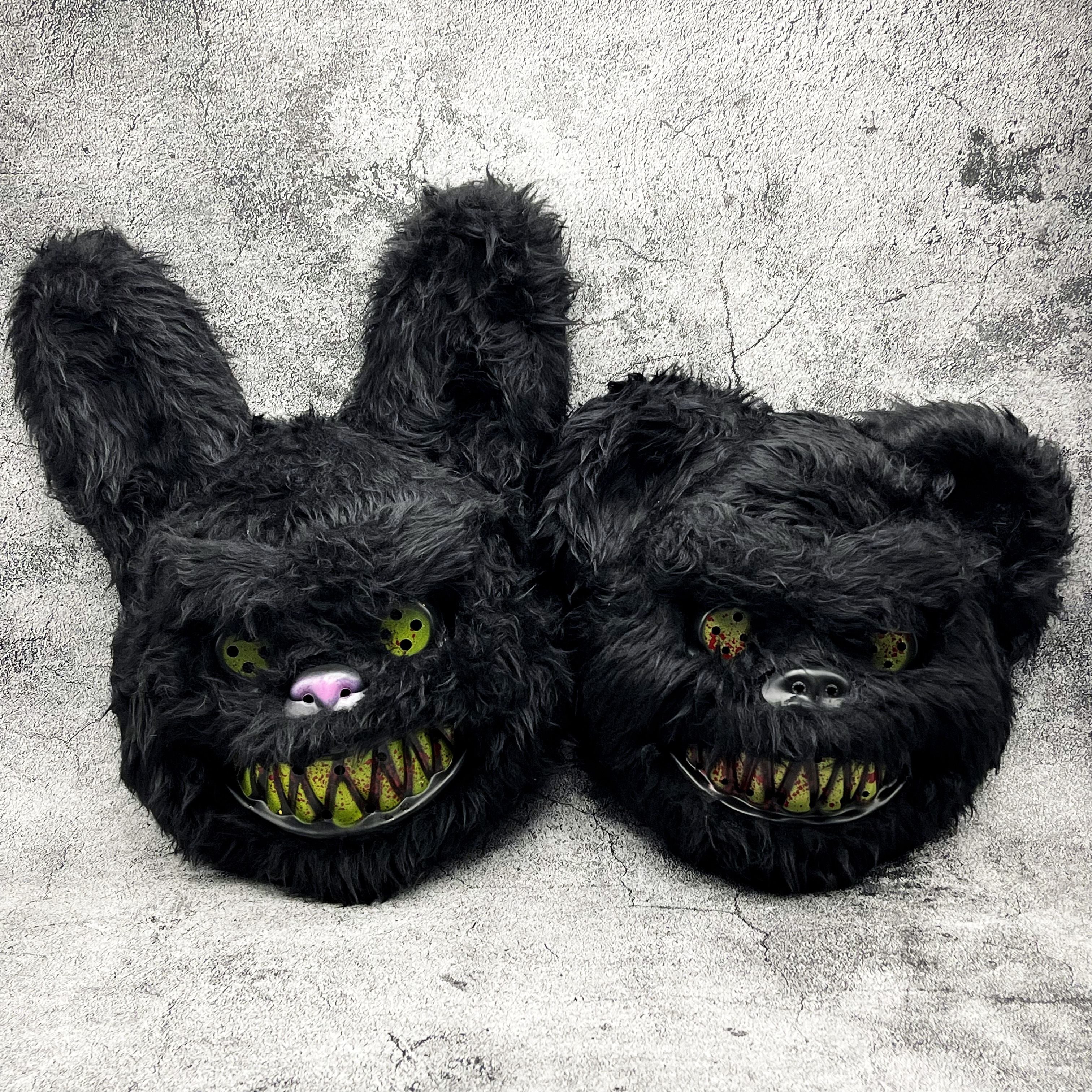Unisex Engergende Furry Halloween Kostuum Masker | Horror Cartoon Stijl
