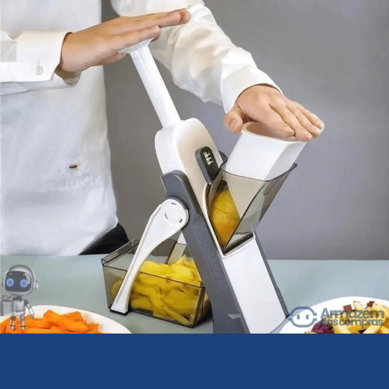 CulinaryElite Multifunctionele Snijder | RVS bladen voor snelle en precieze sneden