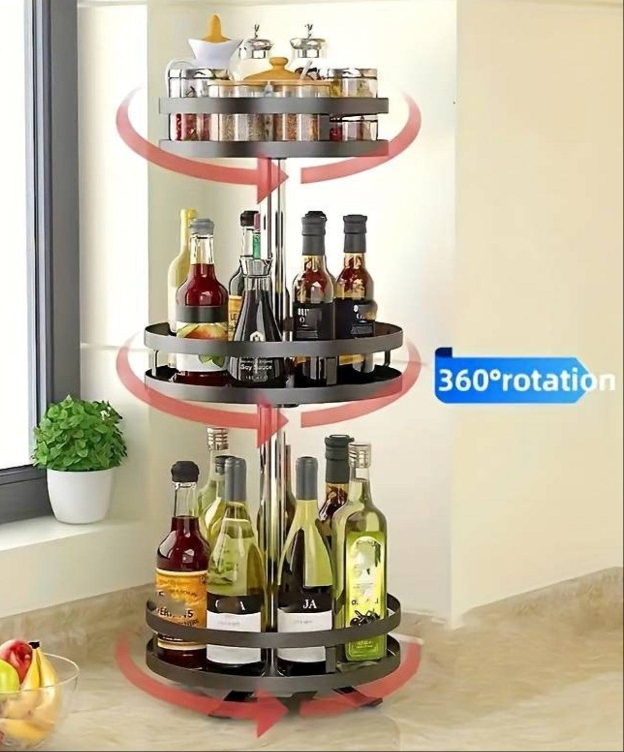 Draaiend Opbergrek - TwistRack 360°