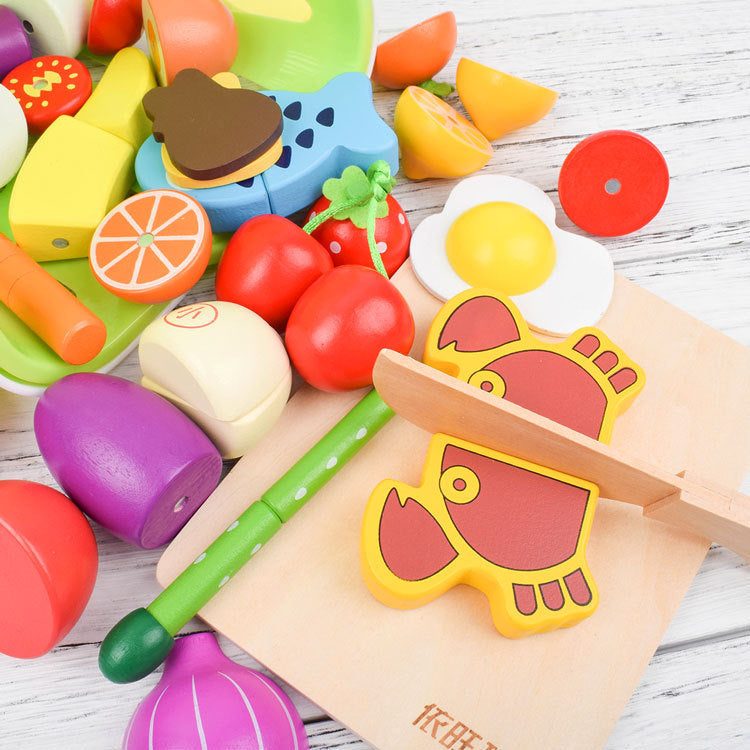 Montessori Houten Snij Speelset voor Kinderen