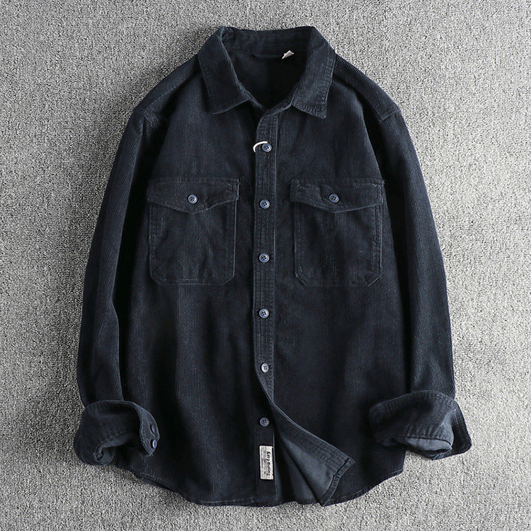 RetroRib Corduroy Shirt van Katoen met Relaxte Pasvorm