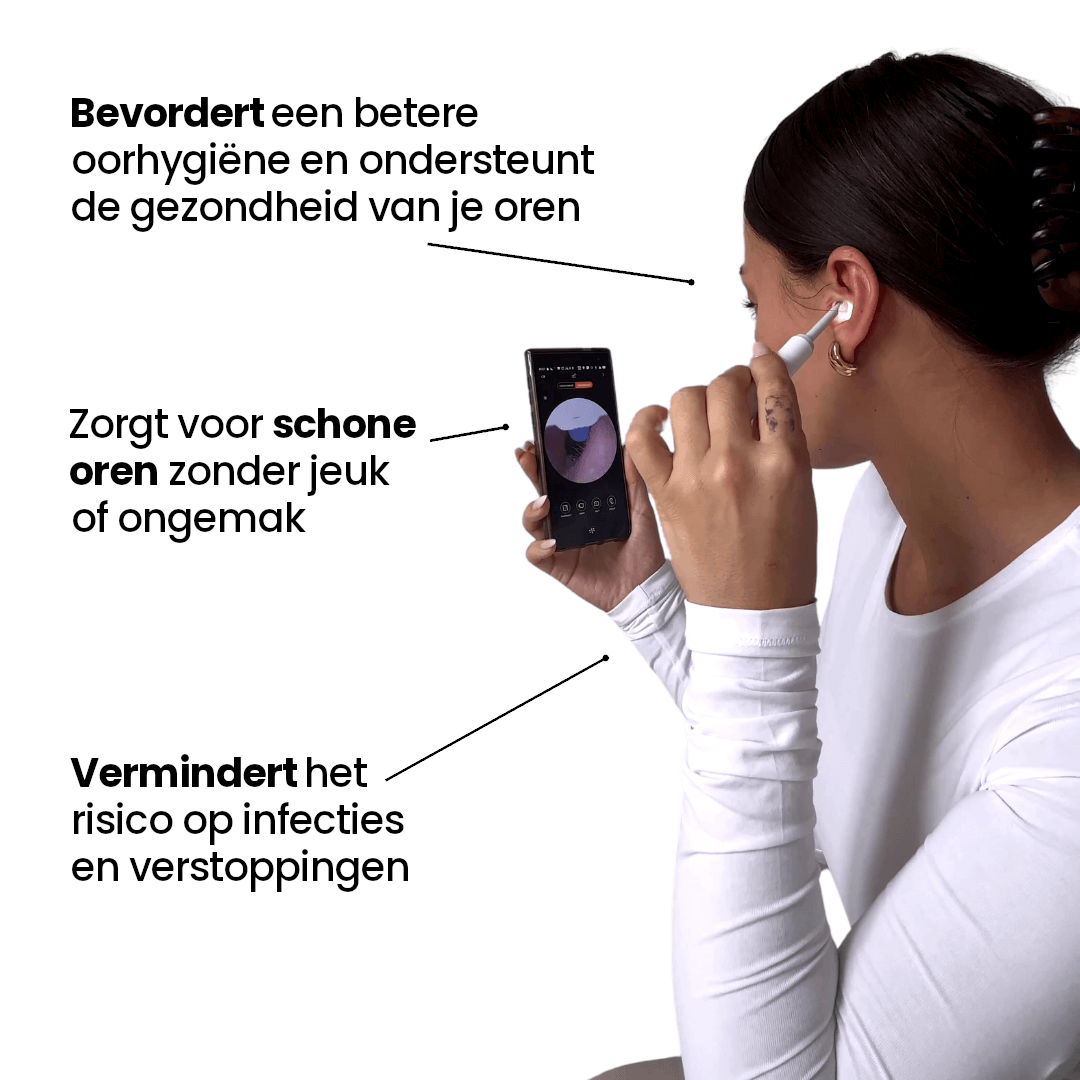 LuxeEar Pro | Slimme oorreiniger met HD-camera voor optimale hygiëne