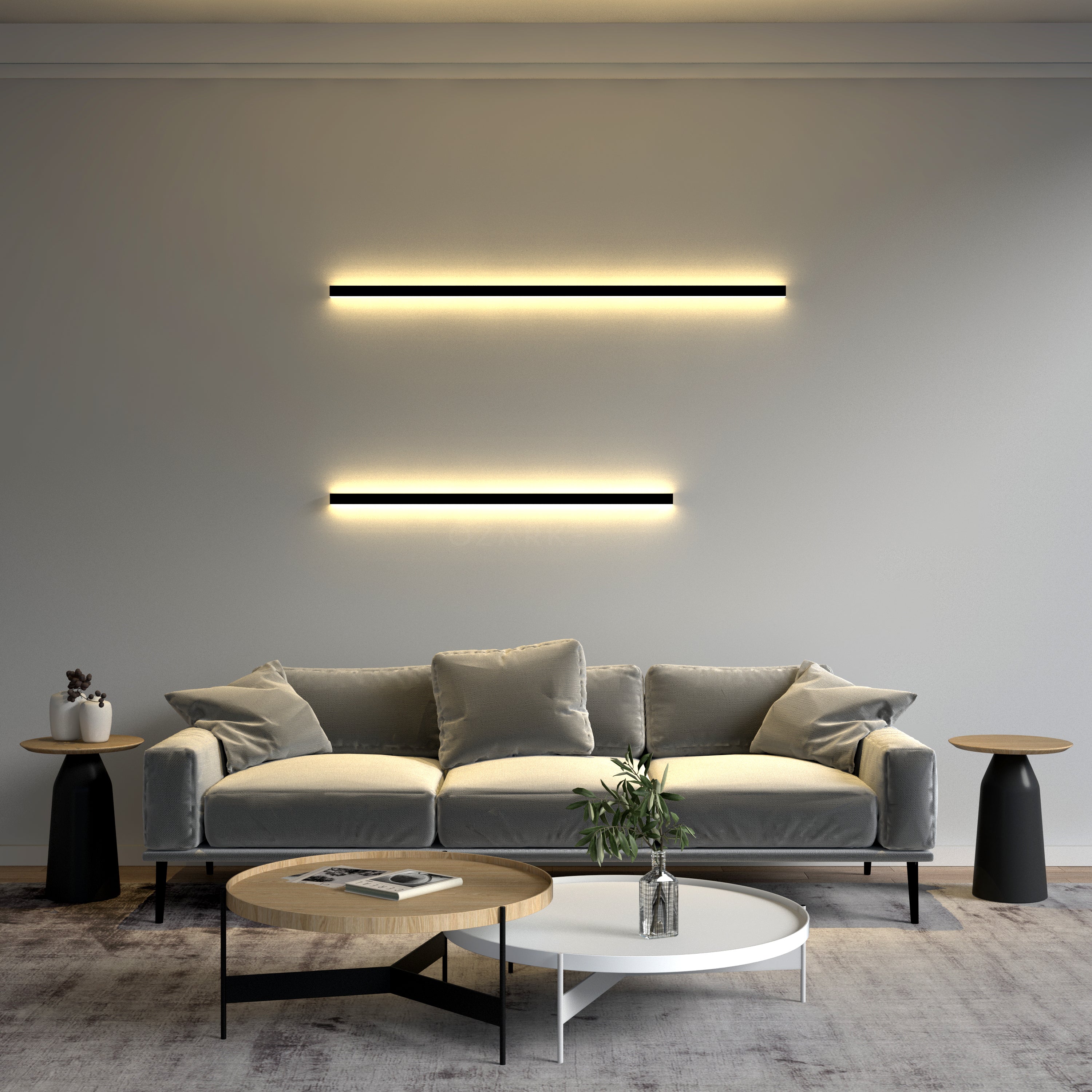 Lineaire Minimalistische Wandlamp