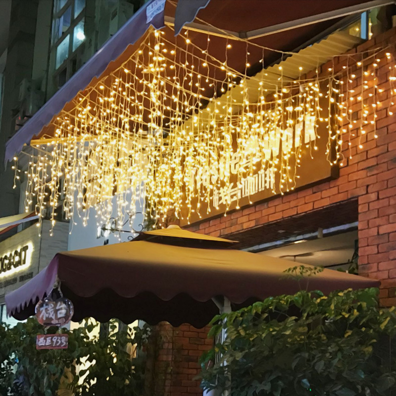 LED Kerstverlichting met IJspegels en Sterrenhemel – Lichtgordijn voor Buiten