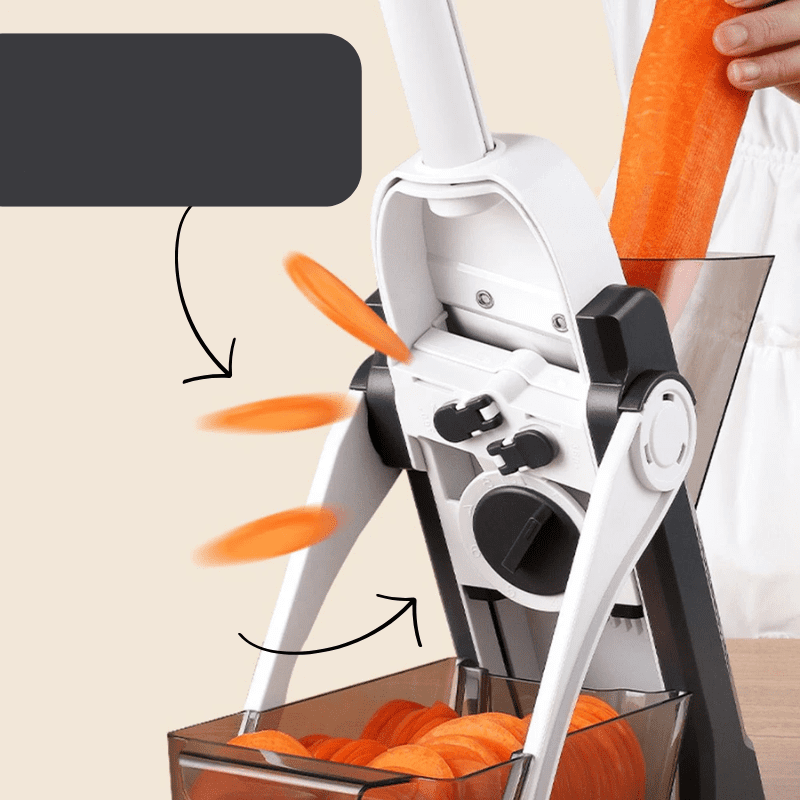 CulinaryElite Multifunctionele Snijder | RVS bladen voor snelle en precieze sneden