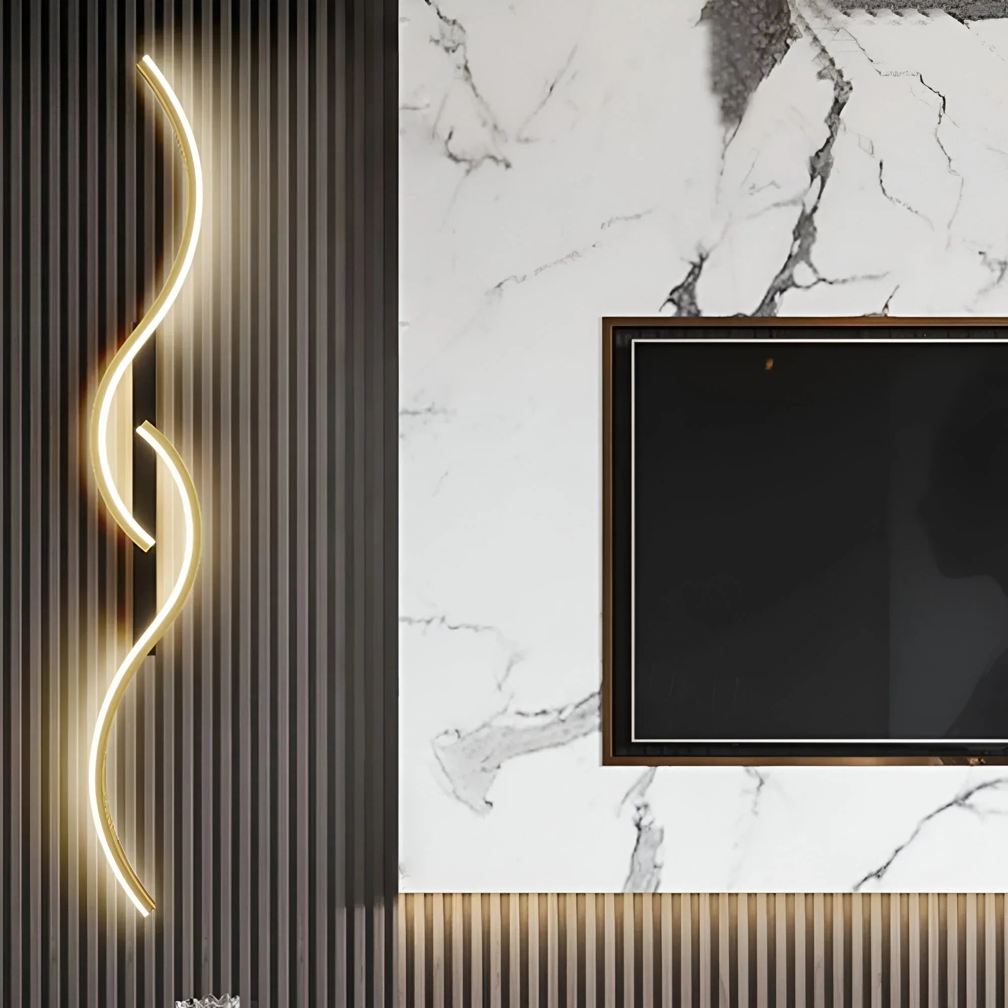 Moderne gebogen wandlamp voor binnenverlichting