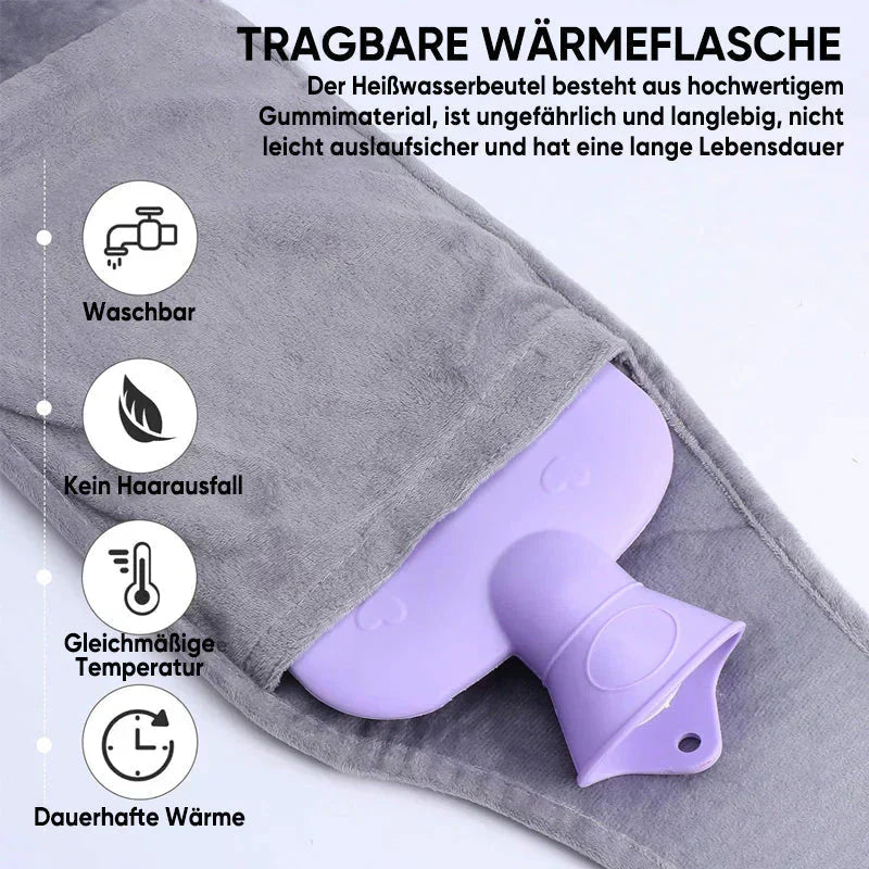 WarmCush – Herbruikbare Pluche Warmwaterkruik met Heupkussen