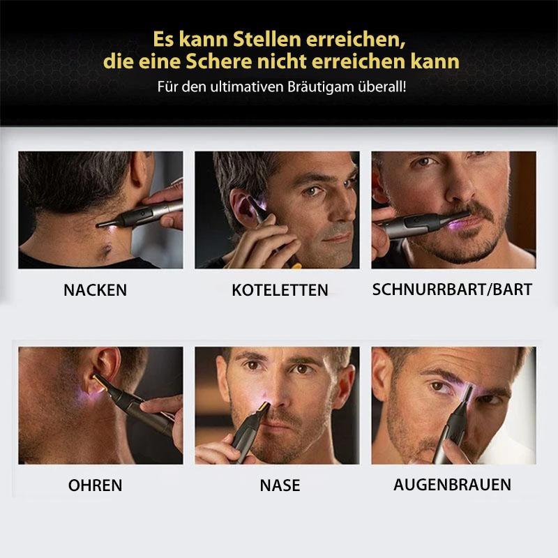 Ultradunne Precisietrimmer | Micro-Oscillatie Bladen | Titan RVS Technologie | Ingebouwde LED Verlichting | Ergonomisch Ontwerp