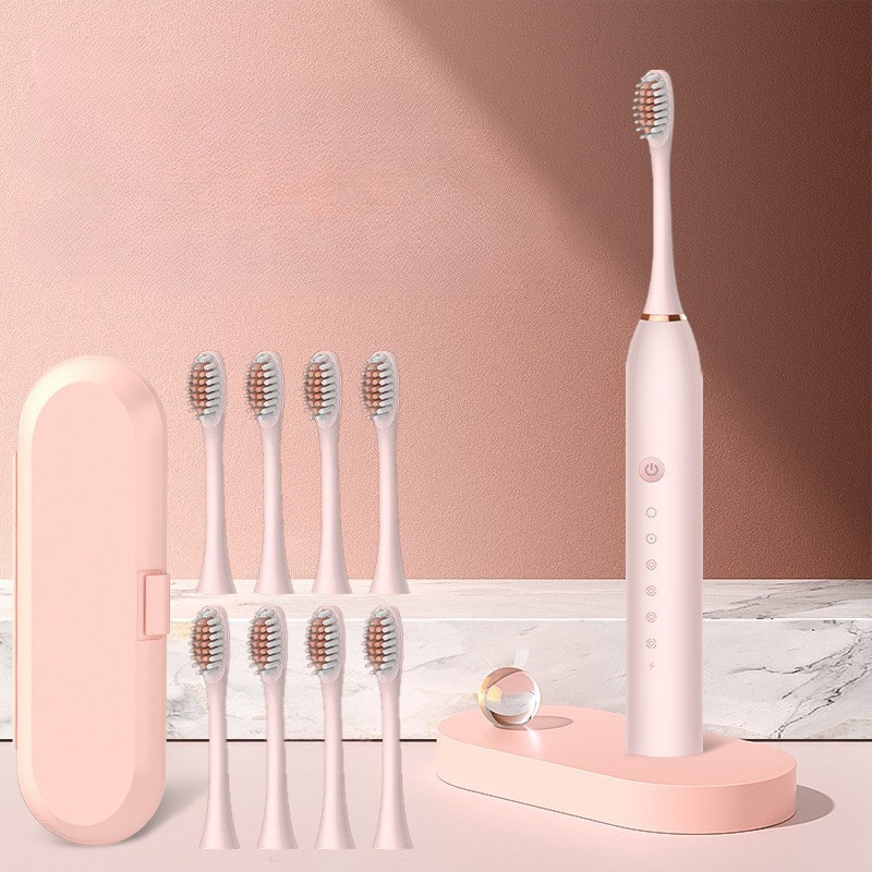 GlowSmile Sonic Tandenborstel – Oplaadbaar met 5 Modi en 8 Borstels