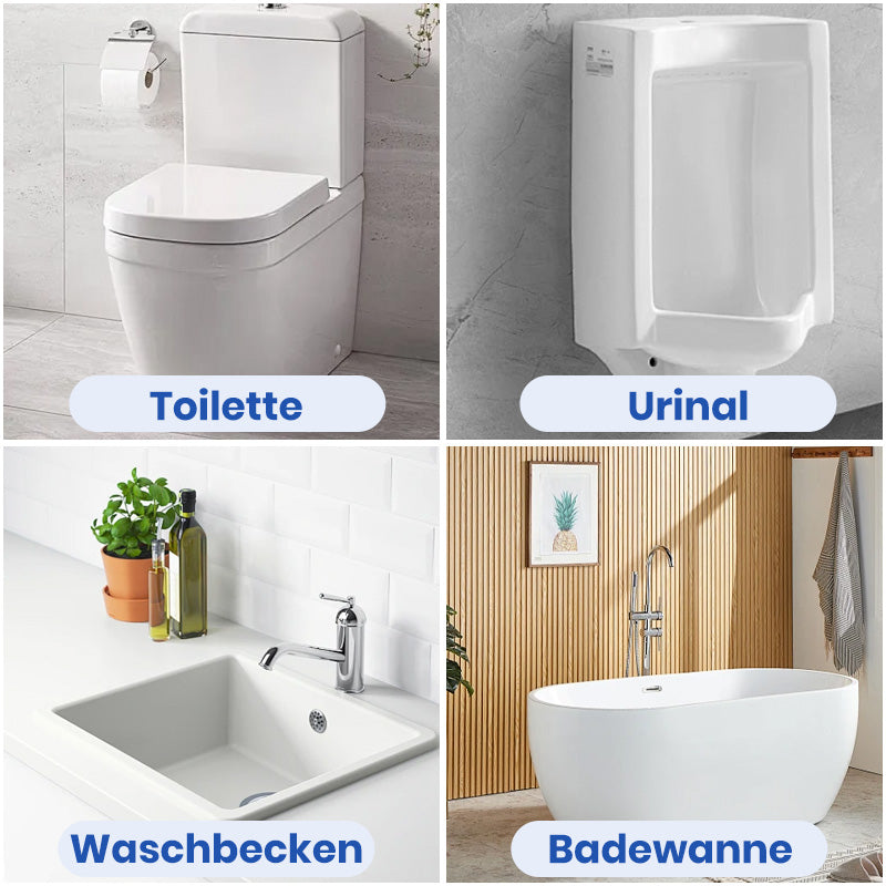 LuxuraClean Elektrische Toilettenborstelset | Efficiënte reiniging voor een sprankelend toilet