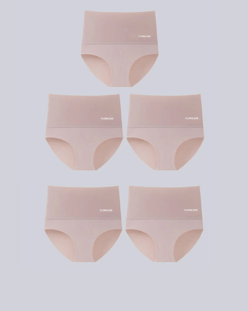 LuxeSilhouette 5-Pack Hoge Taille Slipjes | Perfecte buikcontrole voor een slanker figuur