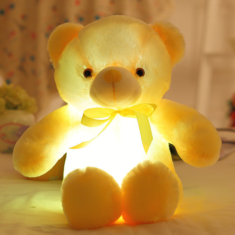 GlowBear | Kleurrijke LED Licht Teddybeer Pluche Speelgoed Kerstaanbieding