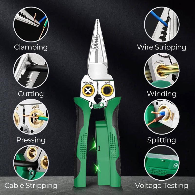 Éclat | 8-in-1 Strip- en Testschaar – elektrische test – multifunctioneel – ergonomisch