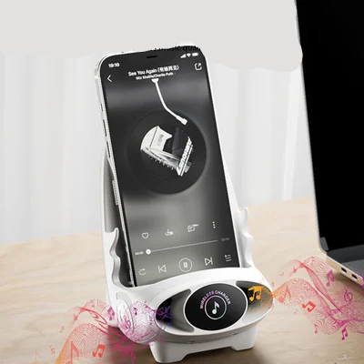 LuxiCharge Luxe Mini Stoel | Draadloze snellader en multifunctionele telefoonhouder