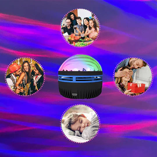 Magische Tischlampe Auroralight-Noorderlichtprojector met Muziekbediening