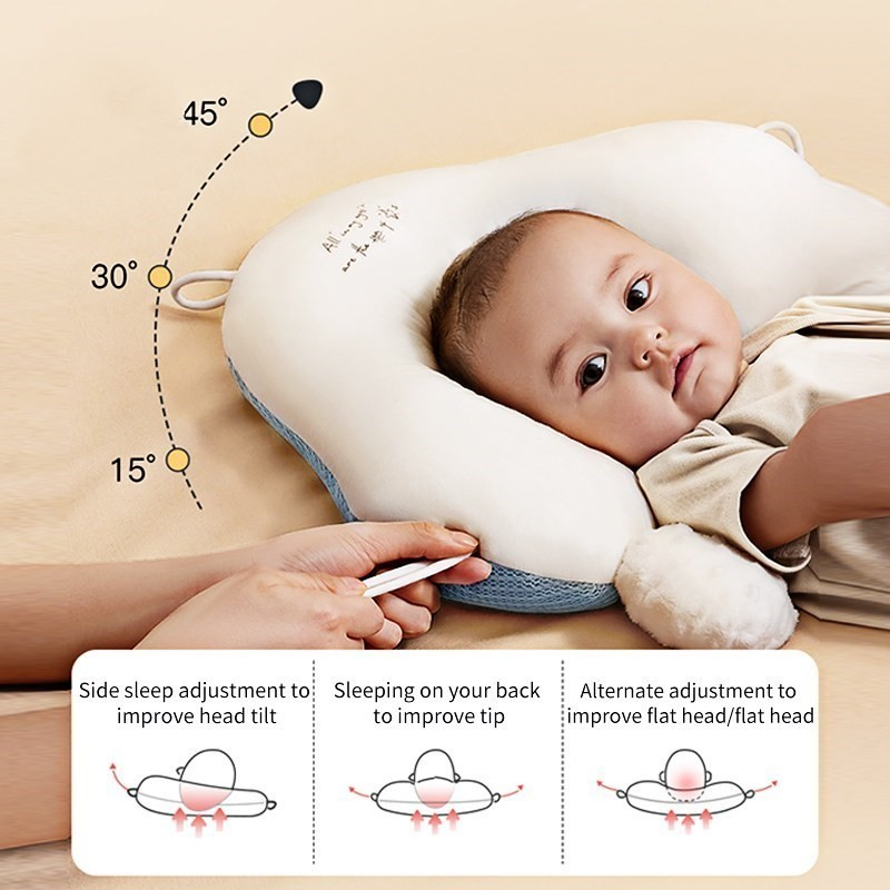 Ergonomisch Baby Slaapkussen voor Gezonde Slaap en Hoofdbescherming