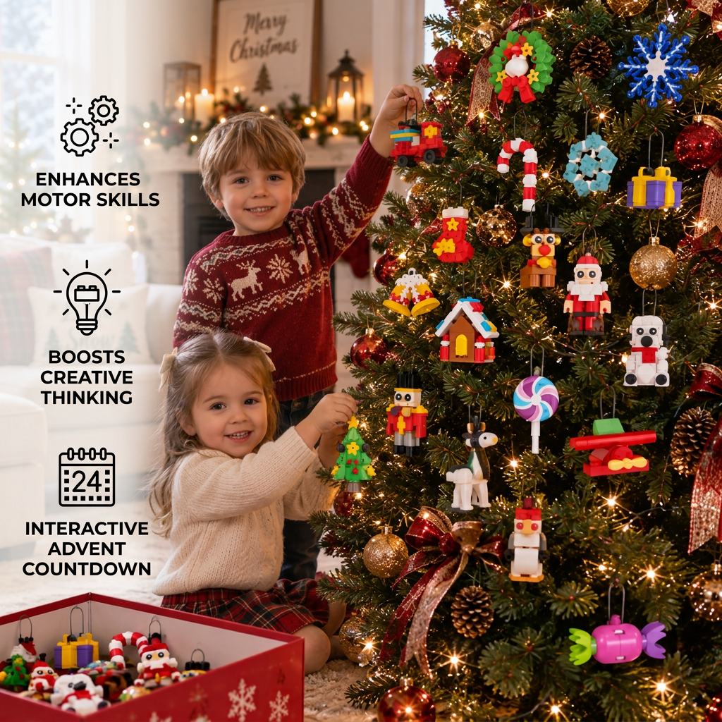 Kerst Ornament Bouwblokken Adventskalender