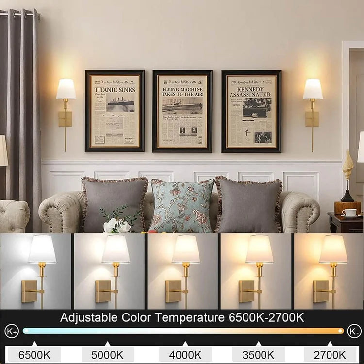 Oplaadbare Draadloze Wandlamp (2 Packs)