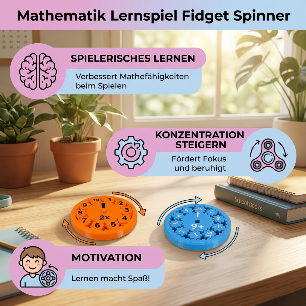 Wiskunde Leer Spel Fidget Spinner